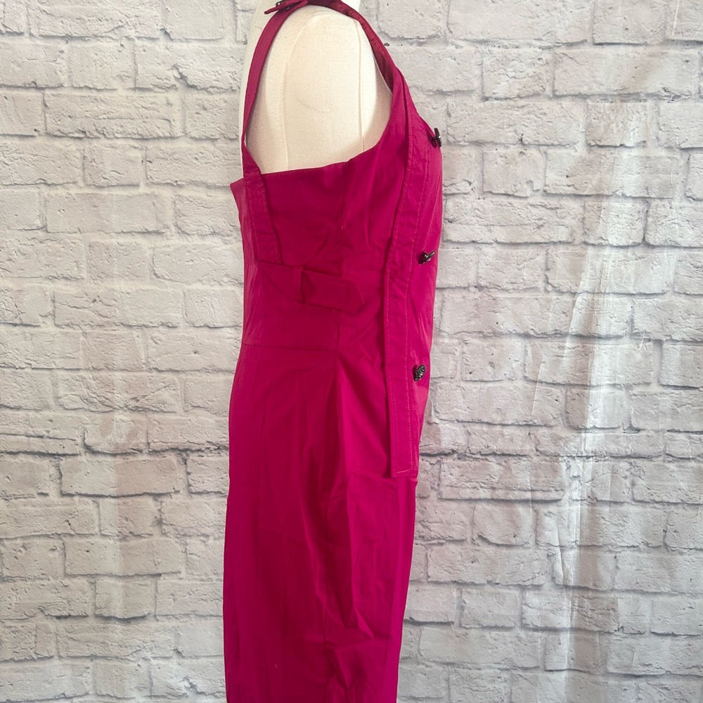Cluce Pink Evening Dress Bling Cocktail Party Prom Date Sleeveless Wedding Guest - Picture 8 of 12